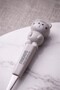 Children's Animal Figured Fork Spoon Set Gray - Thn76781 - 2