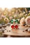 Elegant Cherry Figured Stone Metal Hairpin
