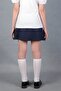 Girl's Pleated Skirt with Button Detail - 4
