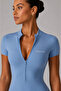Lumi Zip Sculpt Romper – Blue - 2