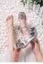 Girls' Evening Dress Shoes Special Occasion Double Butterfly Ankle Buckle Stoned Double Band Transparent Heels - 2