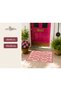Aura Pink Squares Patterned Woven Base Decorative Carpet Aura4081 - 6