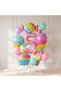 Candy Ice Cream Themed Number Balloon Set 1 Year Old Birthday Party Decoration Set 13 Pieces
