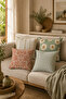 Terra Botanica Double-Sided 4-Piece Combination Decorative Throw Pillow Cover Set - 4
