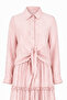 Front Tie Short Nile Shirt 136 Pink - 4