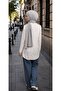 Crocodile Knot Combed Cotton Shawl - Sport Gray - 4