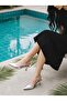 Closed Front, Open Back, Short Heel, Women's Simple Evening Dress Shoes - 4