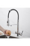 Kitchen Sink Faucet with Dual Flow Water Purification Outlet, Spiral Spout, Chrome Color, 7 Years Warranty, Imported - 2