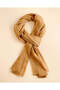 Women Brown Glittery Scarf - 2