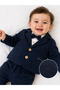 Baby Boy Cotton Bodysuit, Jacket, Bow Tie Suit - 2