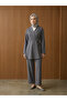 Belt Detail Jacket Suit - Anthracite