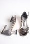 Girls' Evening Dress Shoes Special Occasion Double Butterfly Ankle Buckle Stoned Double Band Transparent Heels - 4