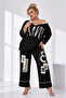 Plus Size Hooded Zippered Pocket Stylish Sports Women's Top and Bottom Two Piece Set - 5