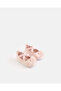 Baby Pink Bow Trim Pram Shoes - 2