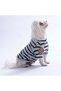 Black Marseille Softline Striped Cat Dog Sweati Dog Outfit Cat Outfit - 2