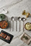 5-Piece Sydney Stainless Steel Ladle, Colander, Spoon, Spatula, and Fork Kitchen Serving Utensil Set - 4