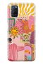 Oppo A52 / A72 / A92 Compatible Abstract Art Collage Pattern Transparent Phone Case