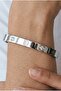 Women's Silver Alloy Stone Bracelet