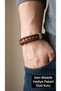 Rothane Prestige Braided Leather Men's Bracelet – Stylish Design with Metal Detail