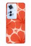 Oppo Reno 11F 5g Compatible Orange Hibiscus Flower Pattern Transparent Phone Case