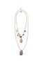 Zr Set of 2 Charm and Medallion Necklaces
