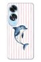 Oppo A60 Compatible Pastel Dolphin Pattern Transparent Phone Case