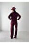 Women's Modal Fabric Embroidery Detailed Polo Collar Sweatshirt Double Set - 8