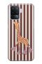 Oppo Reno 5 Lite Compatible Cute Giraffe Patterned Transparent Phone Case