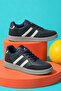 Men's Black Daily Lace-Up Comfortable Sole Sports Shoes-324 - 2