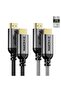 فاسجير كيبل HDMI 2.1 بطول 10 قدم معتمد بدقة 8 كيه 48 جيجابايت في الثانية فائق السرعة مضفر نايلون 8K@ - 8