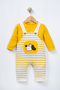Baby Boy Striped Salopet Long Sleeve Baby Set Cotton Casual Combination Suspender Jumpsuit - 2
