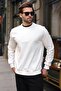 Ecru Double Color Crew Neck Men's T-Shirt E7196 - 2
