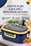 Bentora 6 Compartment Portable Food Container Lunch Box Diet Nutrition Box Storage Container Lunch Box