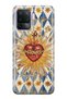 Oppo Reno 5 Lite Compatible Vintage Sun and Heart Pattern Transparent Phone Case
