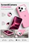 Apple iPhone 17 Pro Max Liquid Silicone Protective Case Cover with Microfiber Lining, Slim Shockproof Soft TPU Back Cover - Pink - 3