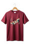 Butterfly Pattern Printed 100% Cotton Crew Neck Women's Men's Basic Tshirt