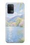 Oppo Reno 5 Lite Compatible Monet Style Lake Landscape Pattern Transparent Phone Case