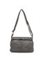 Viatox Vs 004 Adjustable Wide Strap Multi-Compartment Washed Leather Women's Cross Shoulder Bag Gray - 3