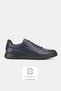 Men's Dark Blue Genuine Natural Leather 39-45 Size Eva Sole Lace-Up Daily Shoes