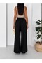 Mi̇rella Elegant Wide-Let Pants Black - 3