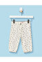 Infant Girls Off White All-Over Print Trousers