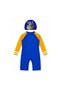 Kids Knee-Length One-Piece Swimsuit with Matching Swim Cap, Long Sleeve Cartoon Print Swimwear with Front Zipper for Boys & Girls, Swimming, Beach, Pool & Water Activities - 2
