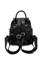 Viatox Vs 1449 Women's Synthetic Leather, Multi-Compartment, Zippered, Stylish and Convenient Backpack Drop Black - 5