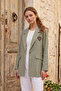 Arma Detailed Linen Jacket 802 Küf