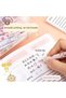6-Piece Kawaii Cat Teddy Rabbit Happy Day Girl Patterned Ballpoint Pen Set Push-Press Cute Pen School Stationery Office Business Gel Ballpoint Pen - 8