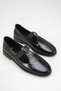 Women's Patent Leather Rubber Band Ballerina Shoes Black