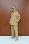 Gabardine Belted Suit 12-8843 - 4