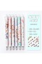 6-Piece Kawaii Cat Teddy Rabbit Happy Day Girl Patterned Ballpoint Pen Set Push-Press Cute Pen School Stationery Office Business Gel Ballpoint Pen - 4