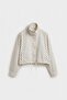 Polka Dot Stand-Up Collar Jacket Per9788