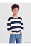 Esvab • Modern & Distinctive Zero Roba Collar Striped Boys' Sweatshirt